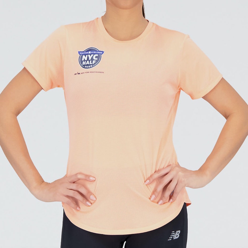 SOLD! NEW New Balance United Airlines NYC Half Short Sleeve Top Size M